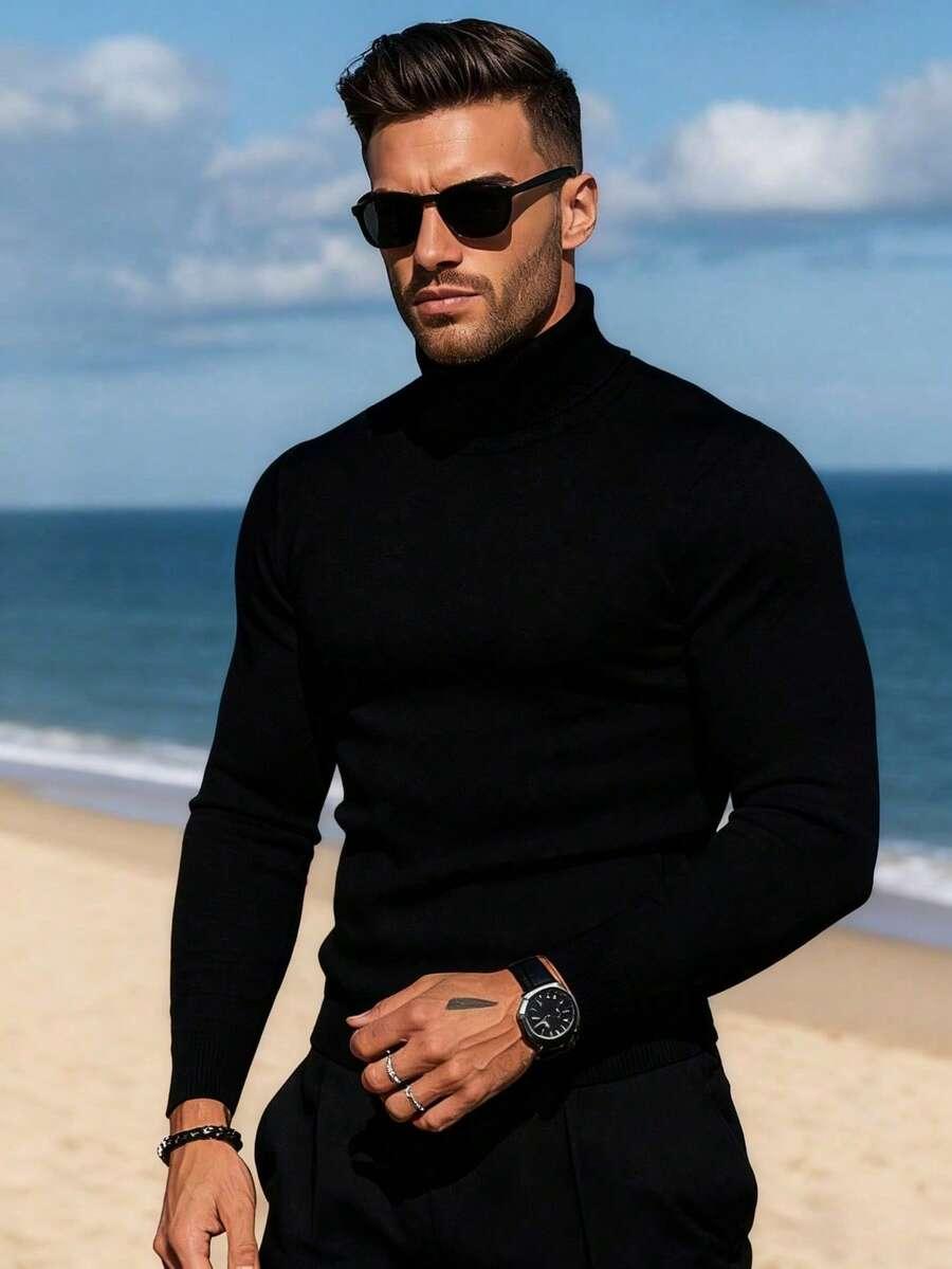 CZARNY SWETER GOLF