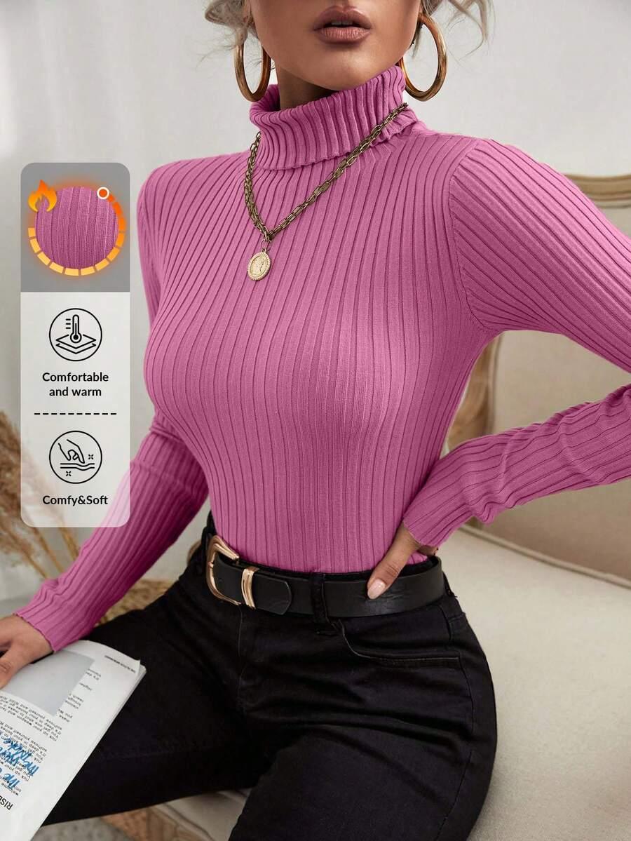 różowy sweter długi rękaw