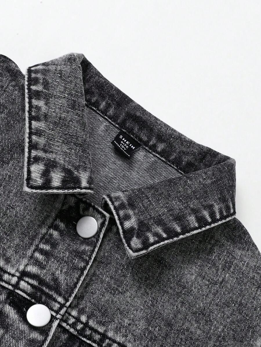 koszula jeans guziki