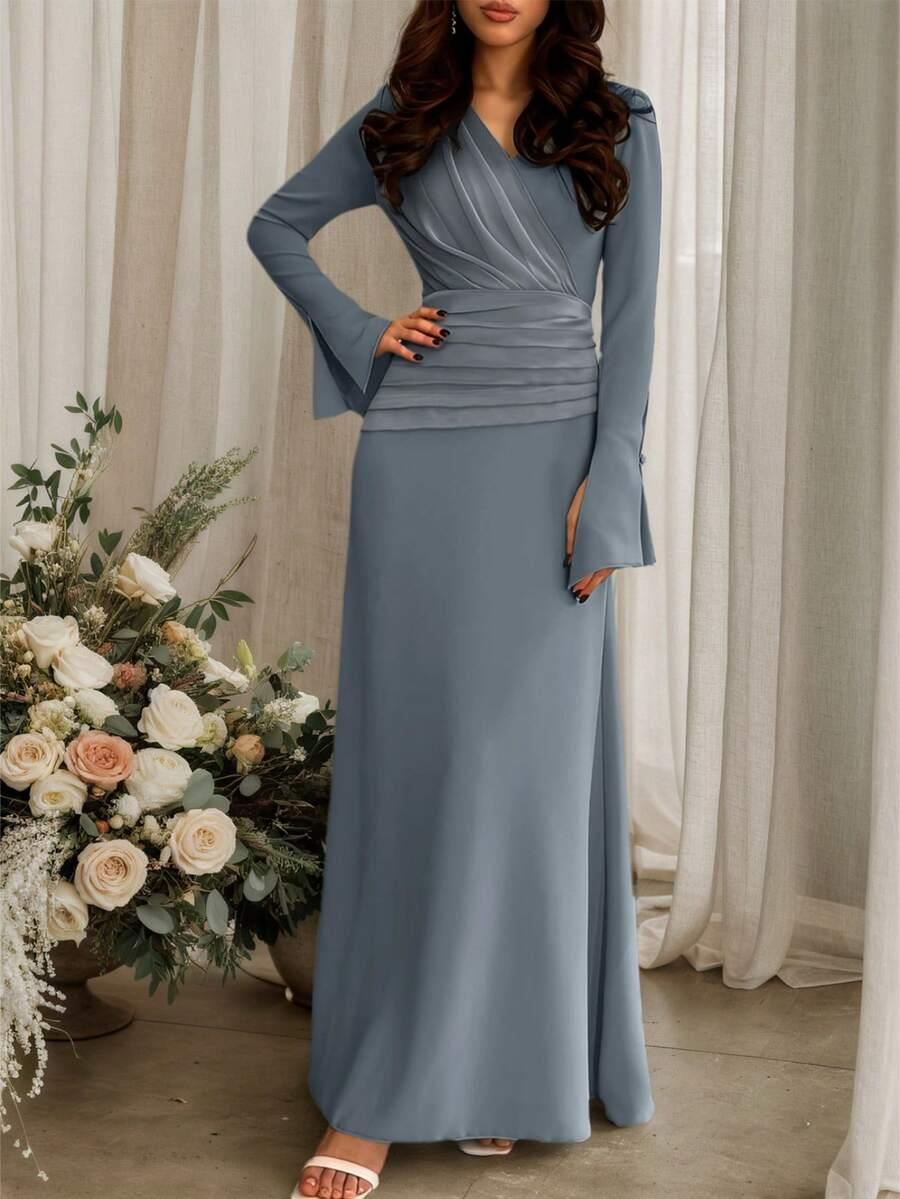 niebieska maxi sukienka 