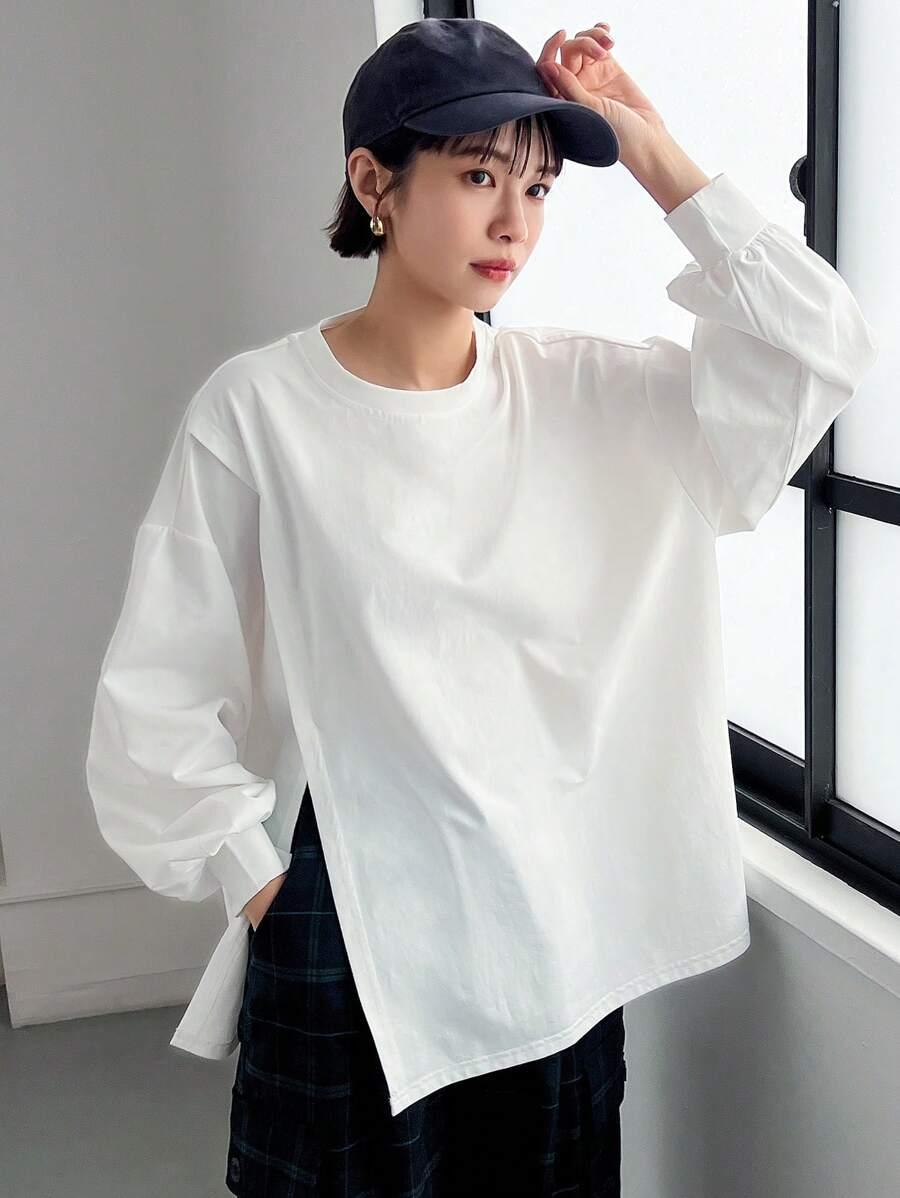 BIAŁA BLUZKA OVERSIZE 