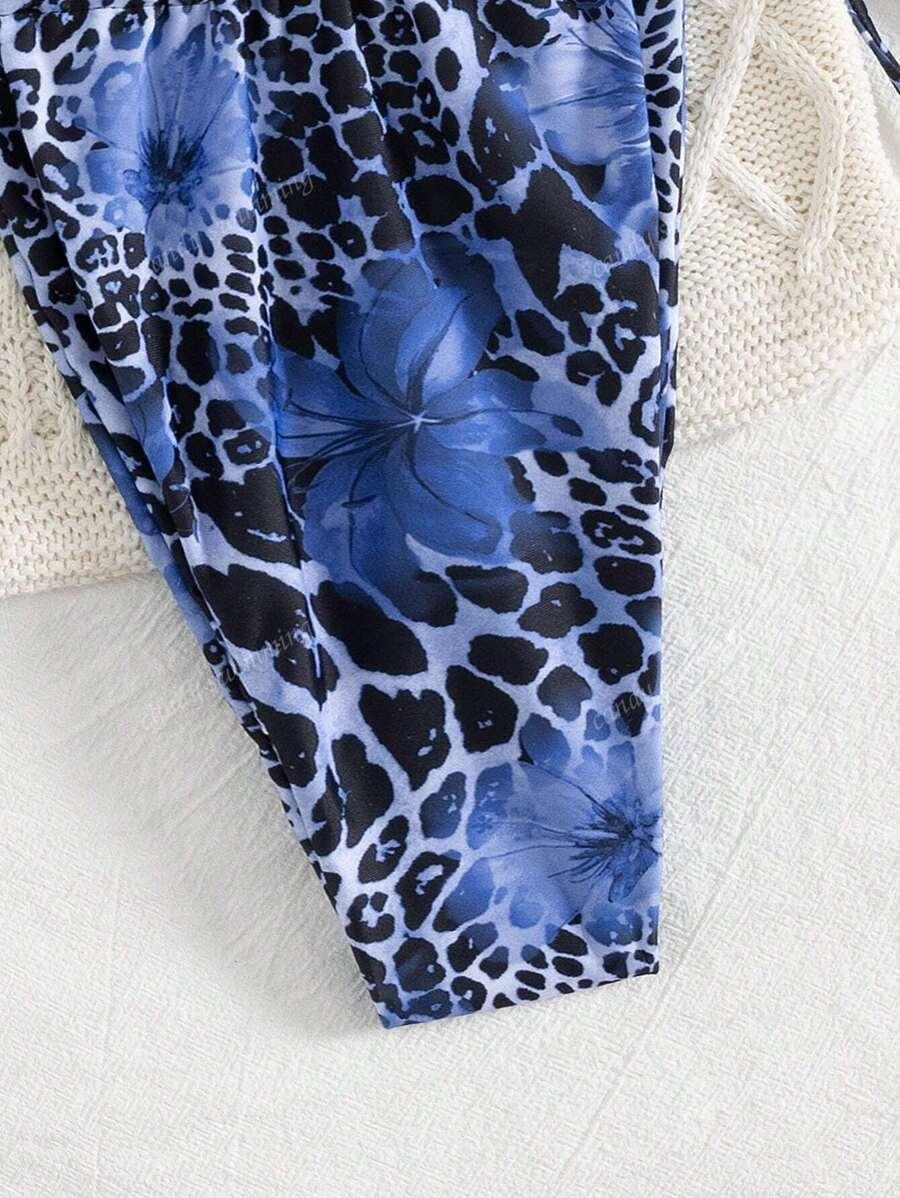 dół od bikini wzór zwierzęcy