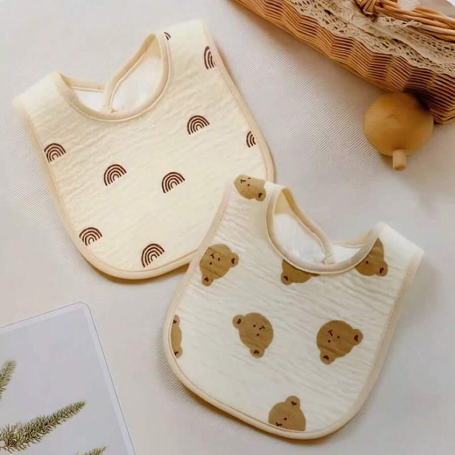 BAWEŁNIANY ŚLINIAK DLA NIEMOWLĄT 4-PACK