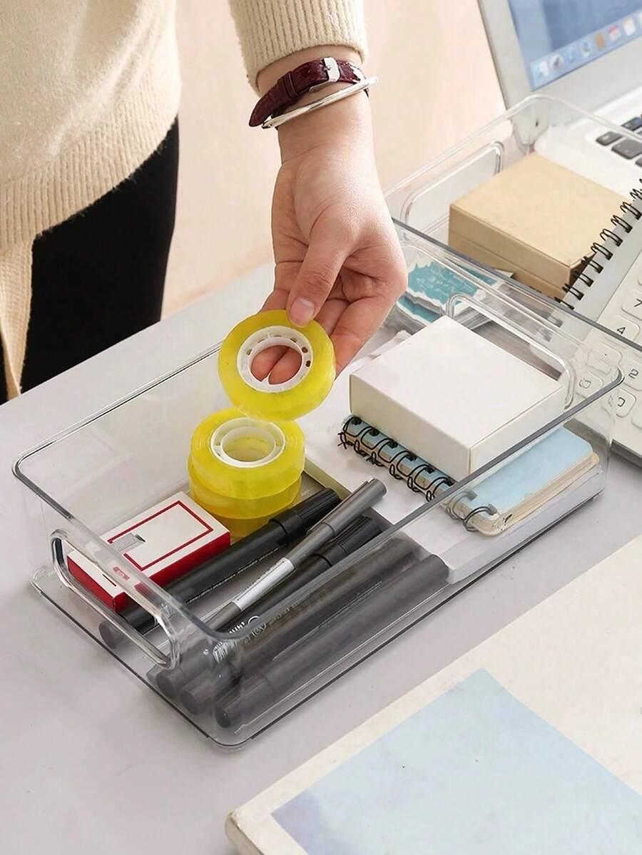 bezbarwny plastikowy organizer