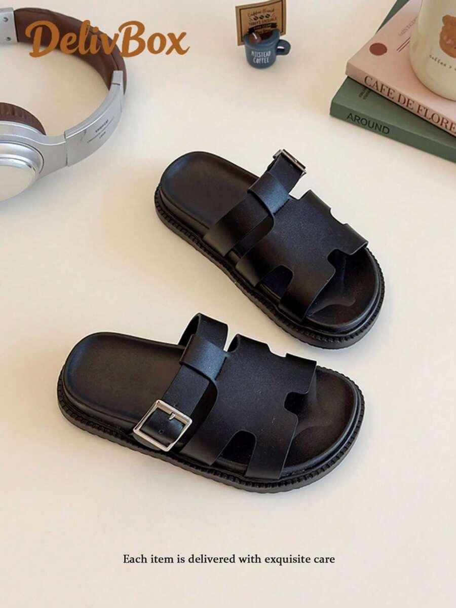 CZARNE SANDAŁY CASUAL