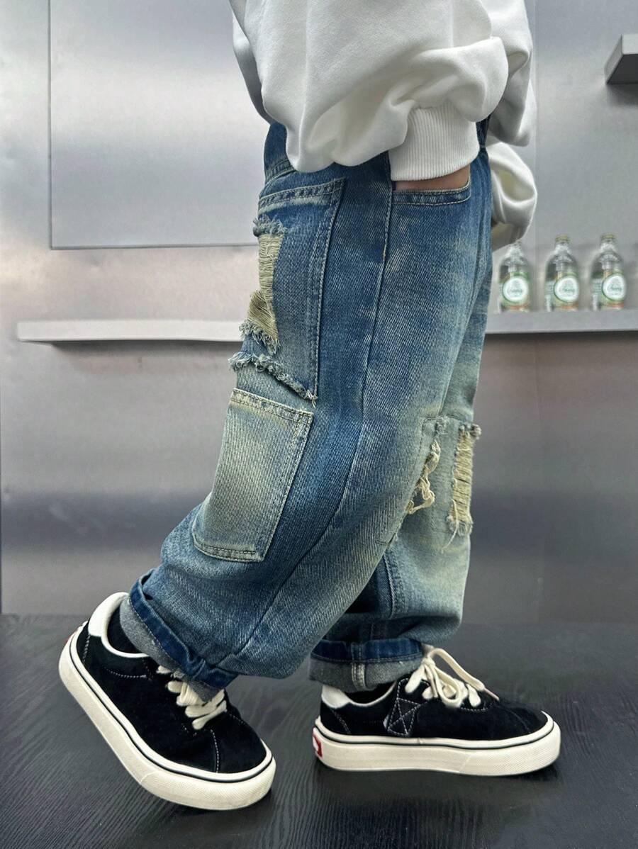 spodnie jeans kieszenie