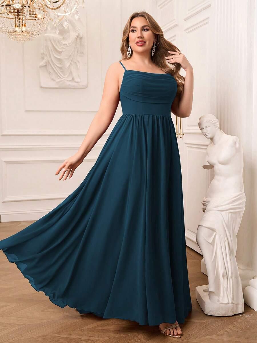NIEBIESKA MAXI SUKIENKA