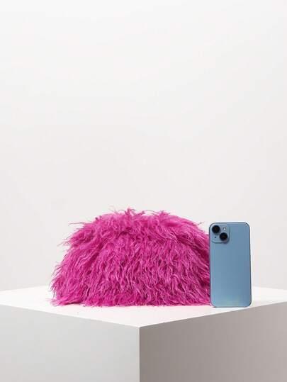 różowa fluffy torebka 
