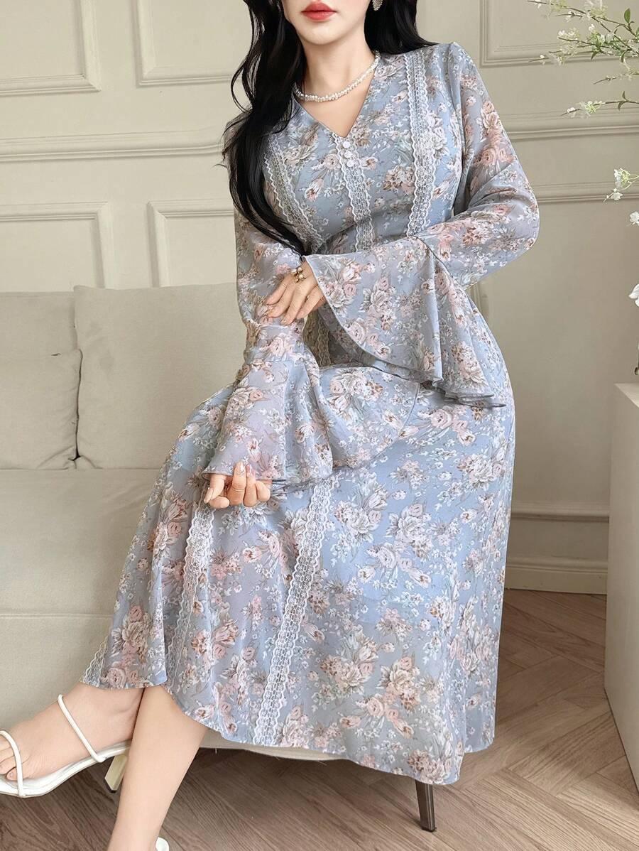 sukienka maxi kwiaty