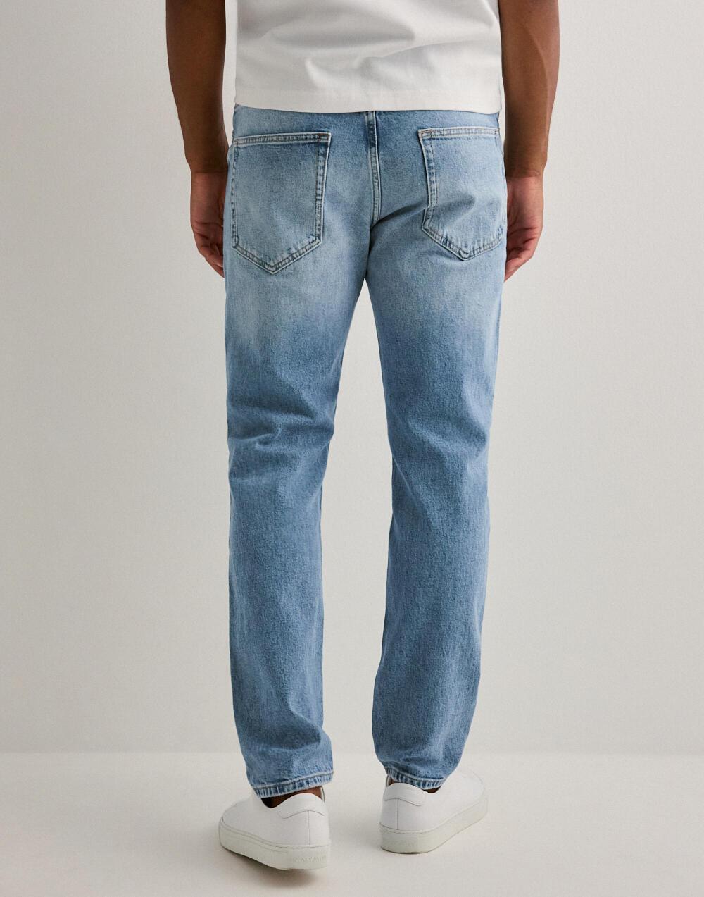 NIEBIESKIE SPODNIE jeansowe