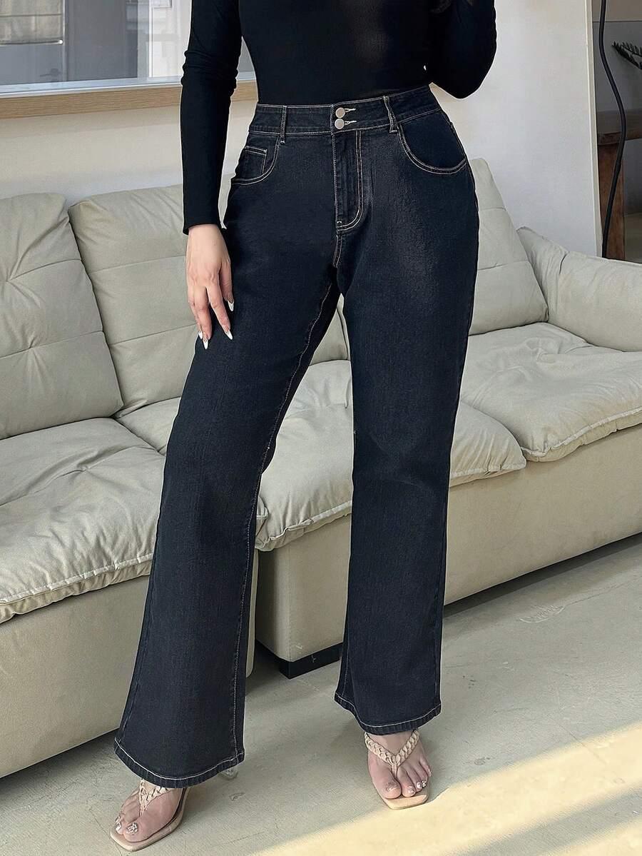 SPODNIE JEANS DZWONY