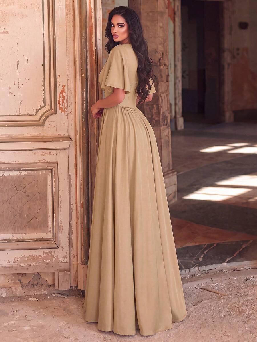 maxi sukienka v-neck