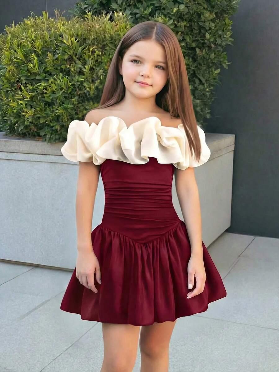 czerwona mini sukienka 