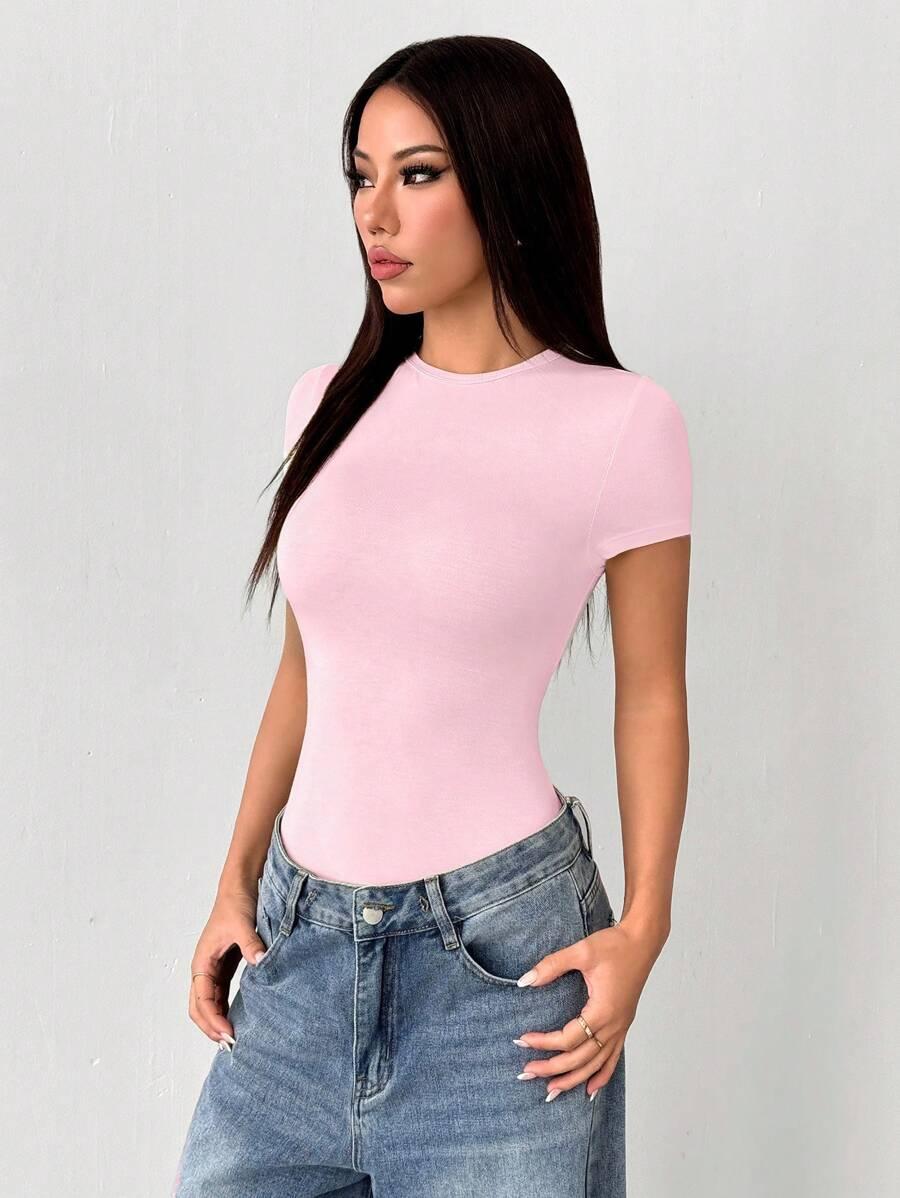 różowe body casual