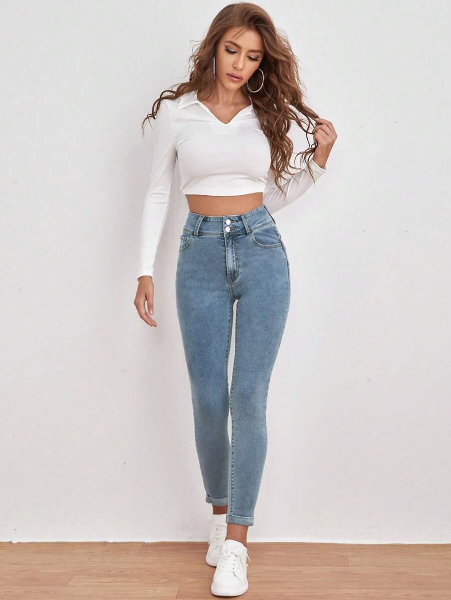 NIEBIESKIE SPODNIE JEANS
