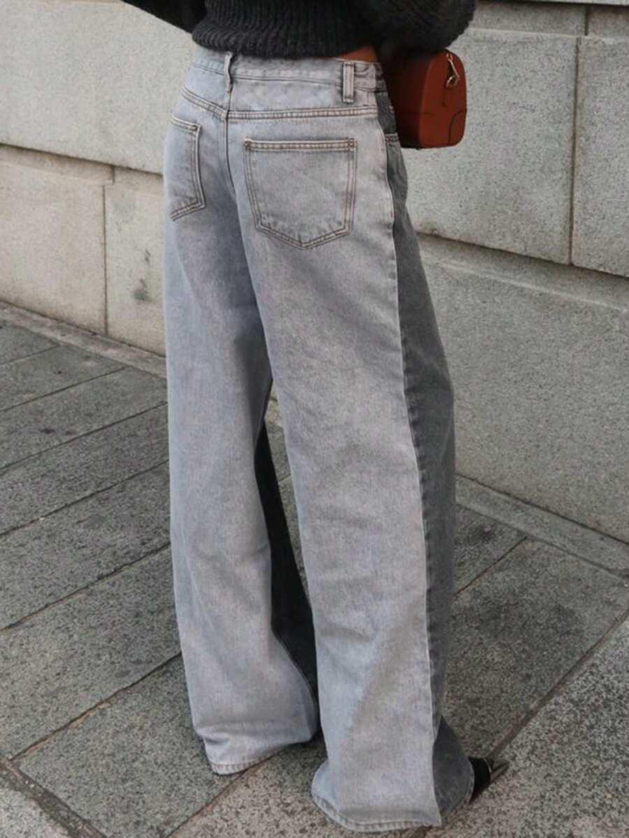 szare spodnie jeans