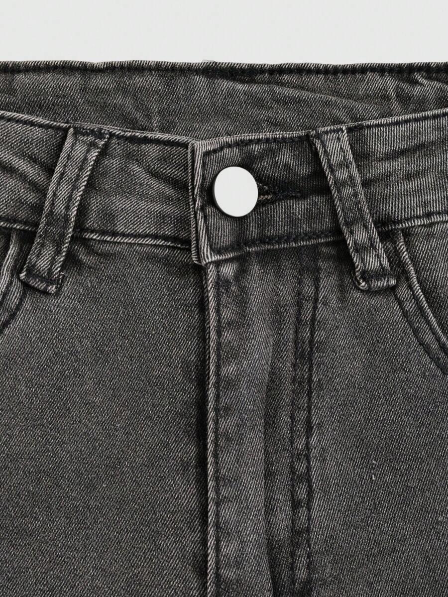 SZARE SPODNIE JEANS 