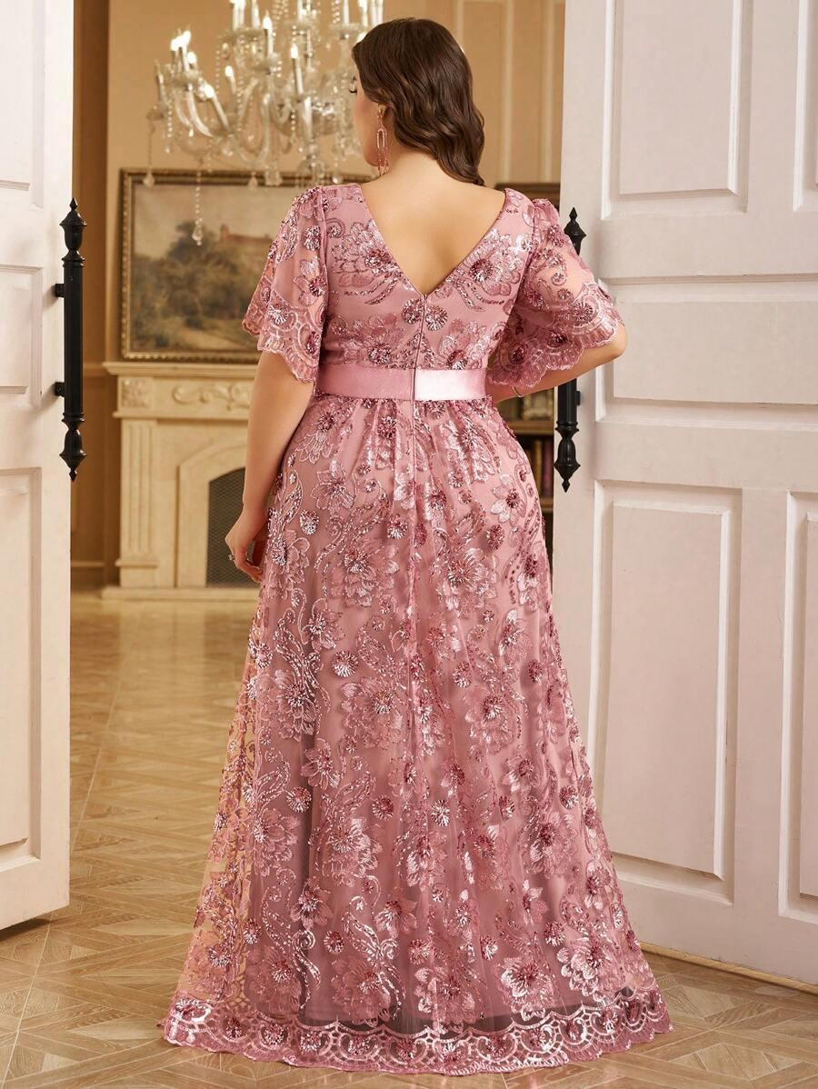 ZDOBIONA MAXI SUKIENKA