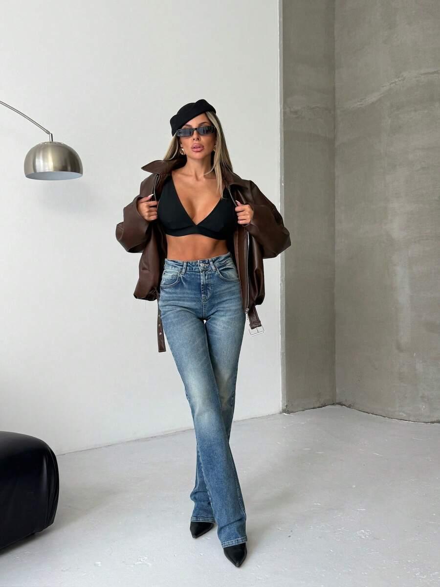 NIEBIESKIE SPODNIE JEANS 