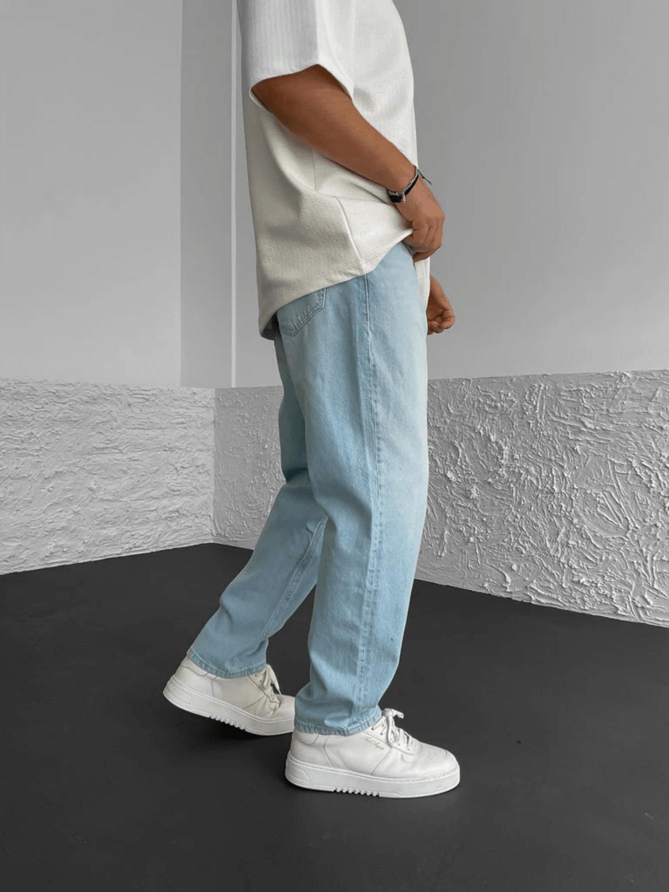 NIEBIESKIE SPODNIE JEANS 