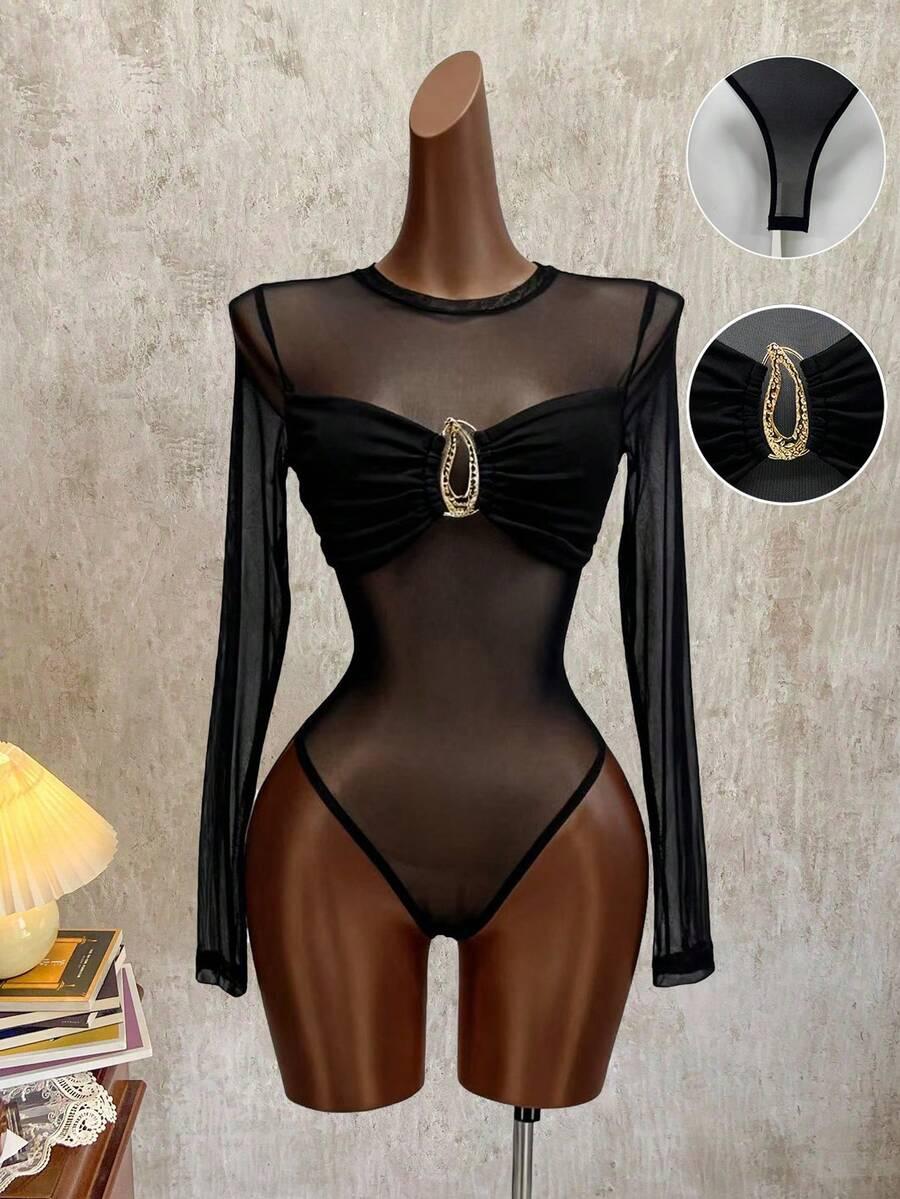 CZARNE BODY SIATECZKA zdobienie