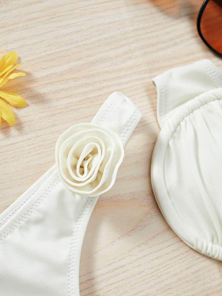 KOMPLET BIKINI KWIAT 3D