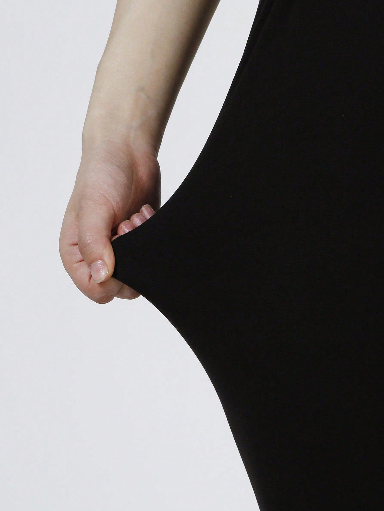 CZARNE LEGGINSY CASUAL