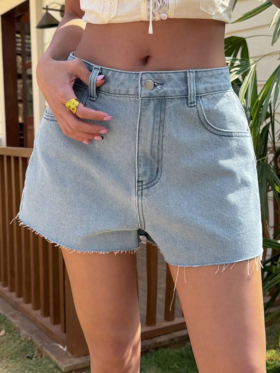 krótkie spodenki jeans