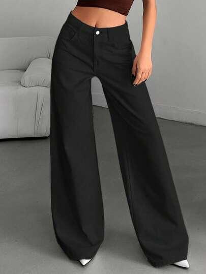 czarne spodnie jeans 