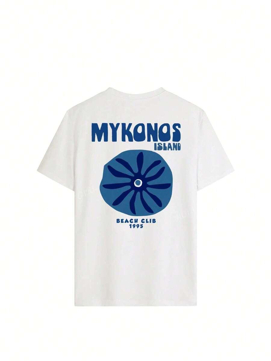 BIAŁY T-SHIRT PRINT 