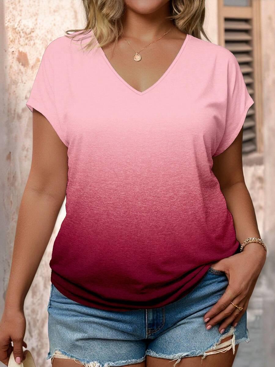 T-SHIRT DAMSKI OMBRE
