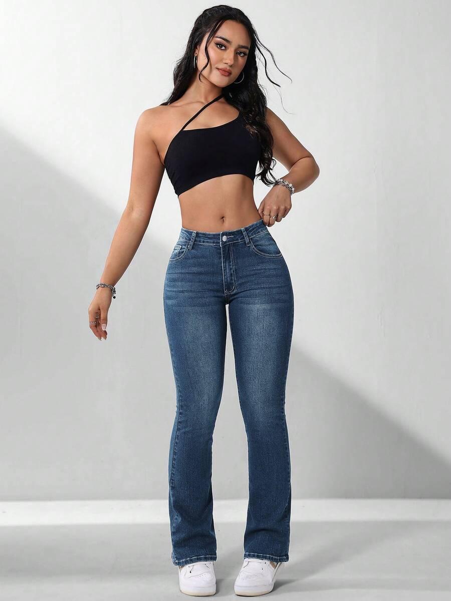 spodnie jeans dzwony