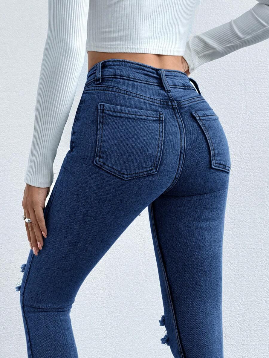 NIEBIESKIE SPODNIE JEANS