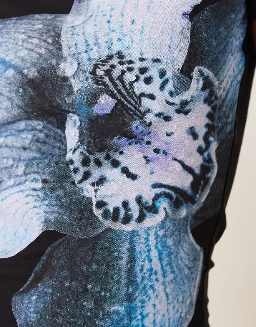 CZARNA BLUZKA PRINT