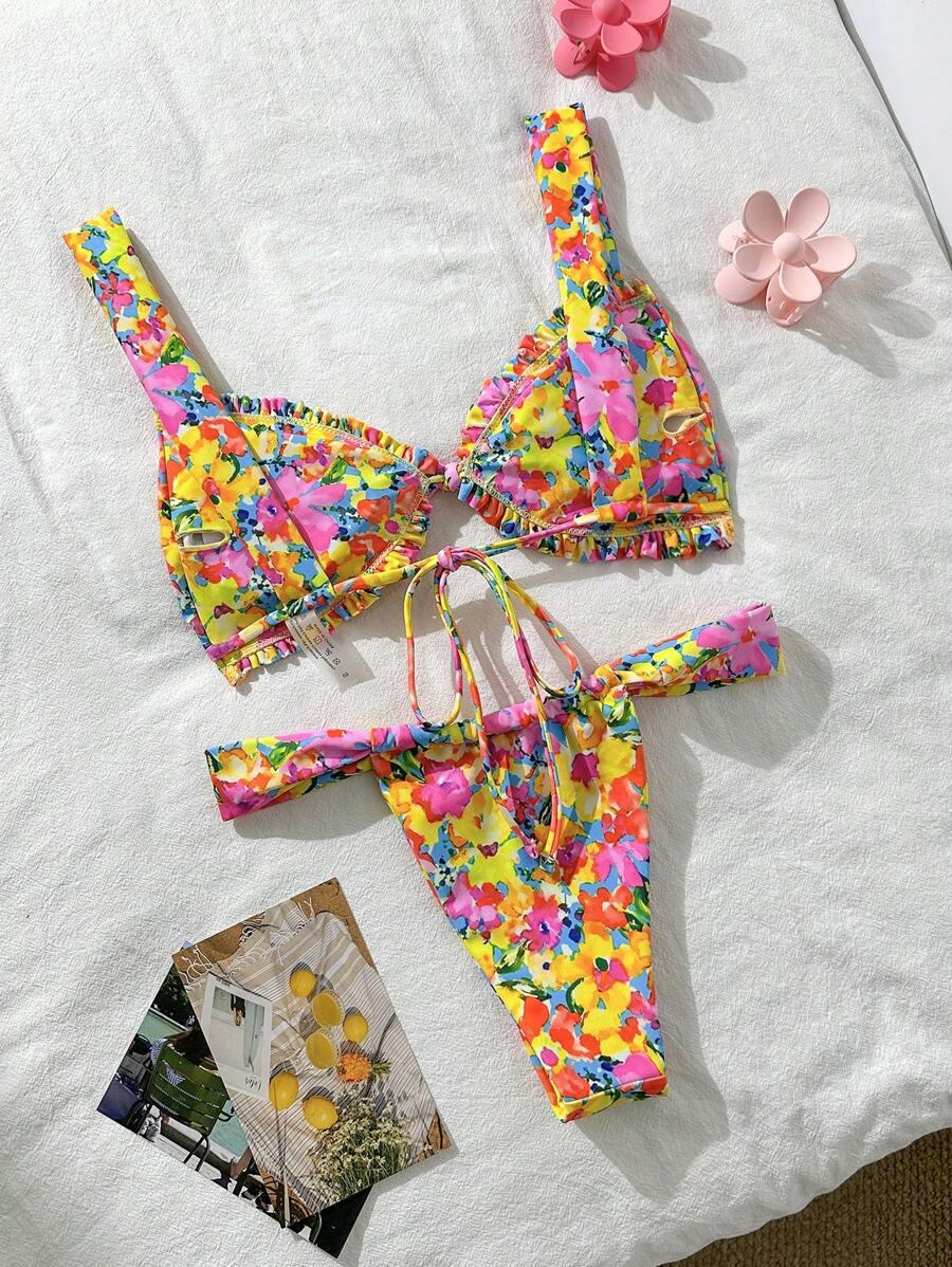 góra od bikini falbanka