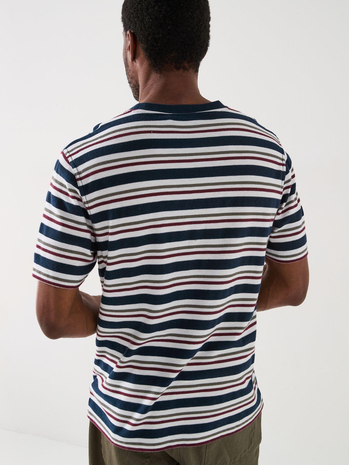 BARBOUR T-SHIRT MĘSKI W PASKI MTS1401NY91