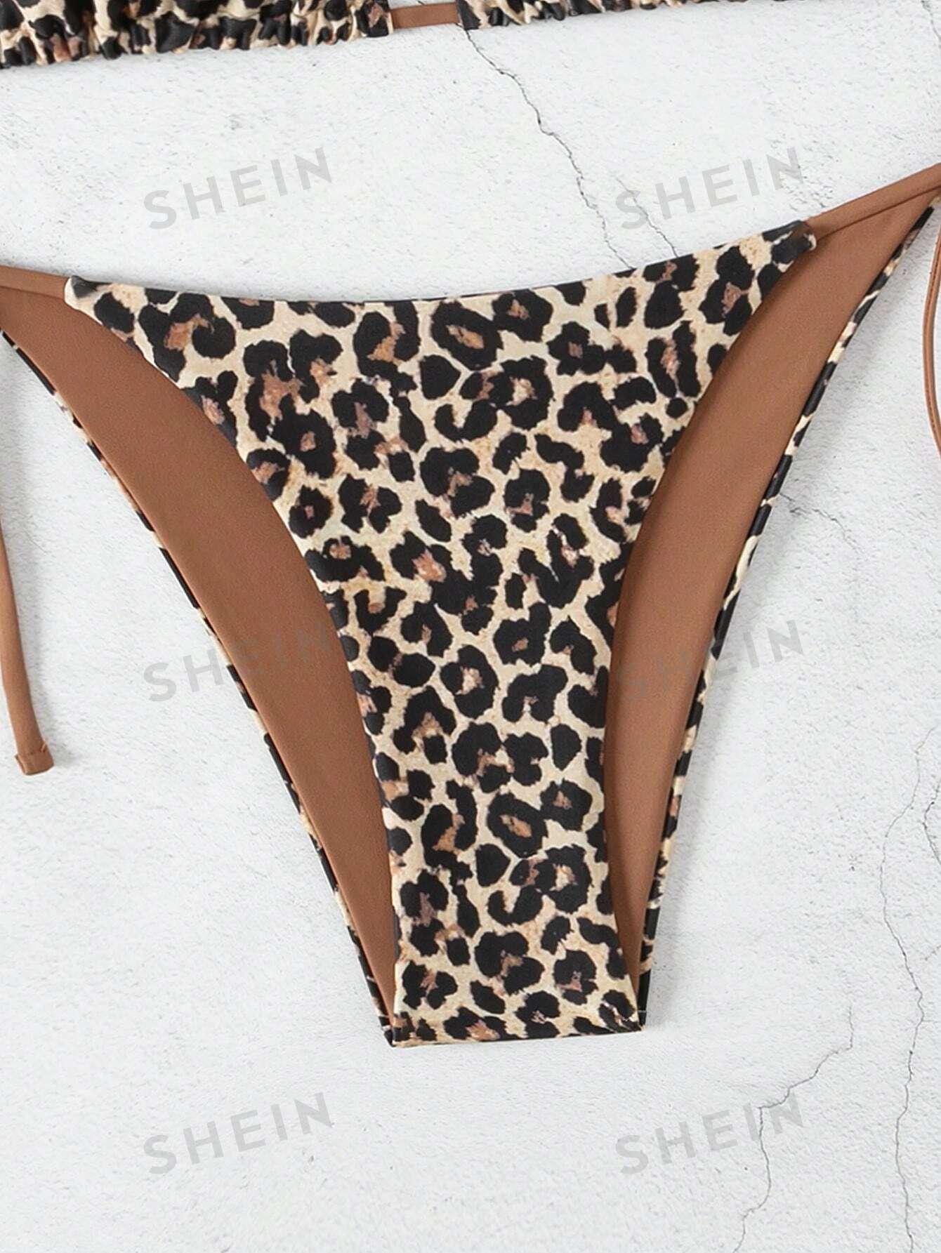 DWUCZĘŚCIOWY STRÓJ KĄPIELOWY ANIMAL PRINT 