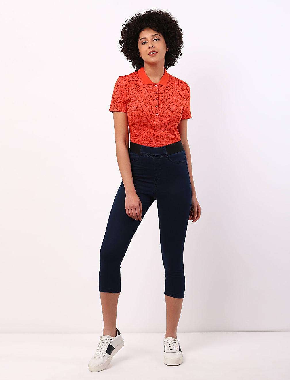 SPODNIE JEANS 3/4 T57-8364K-XU