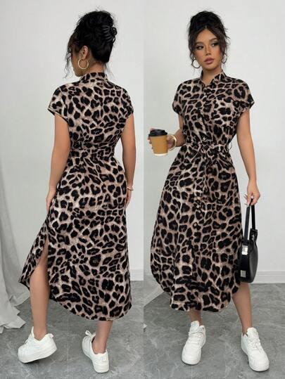 MAXI SUKIENKA ANIMAL PRINT