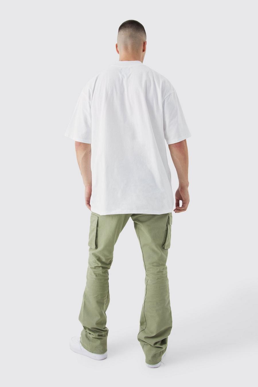 zielone spodnie rurki jeans bojówki naszywki