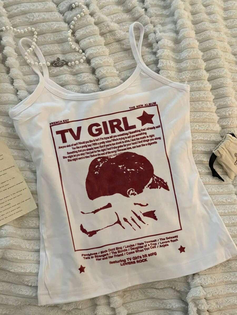 BIAŁY TOP PRINT 