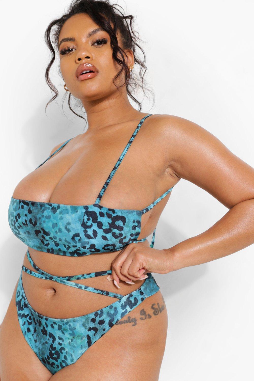 dół od bikini animal print