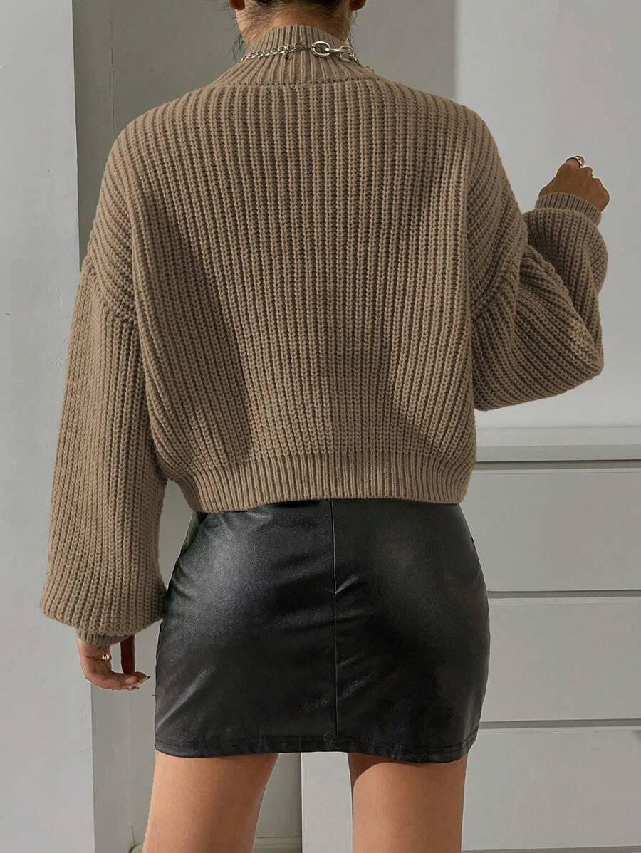 pomarańczowy SWETER DŁUGI RĘKAW