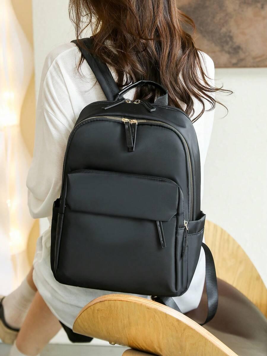czarny plecak zip