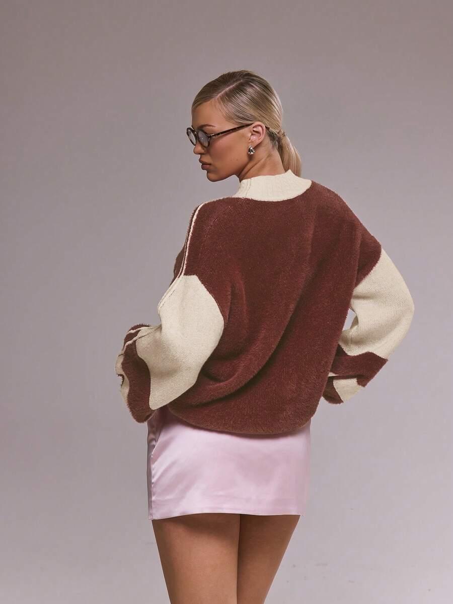 SWETER długi rękaw