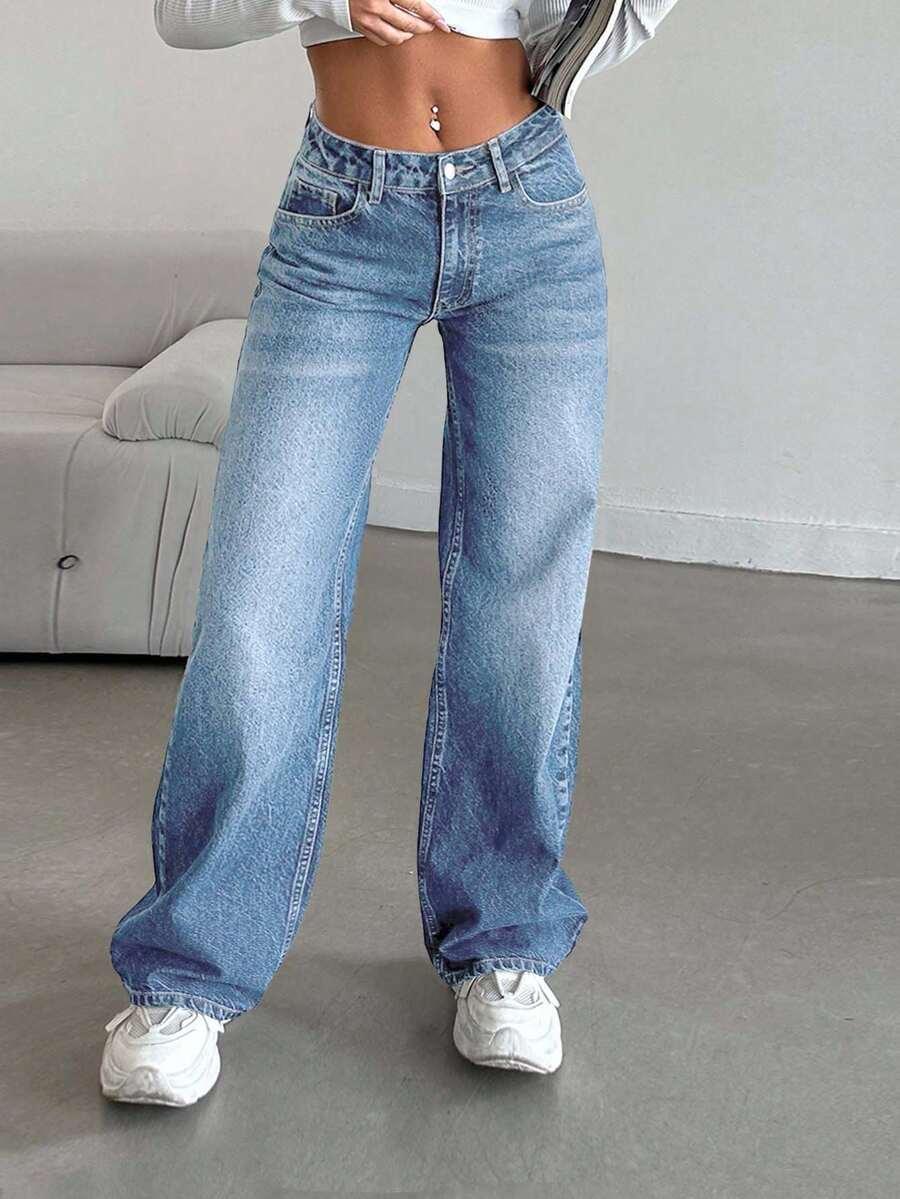 NIEBIESKIE SPODNIE JEANS
