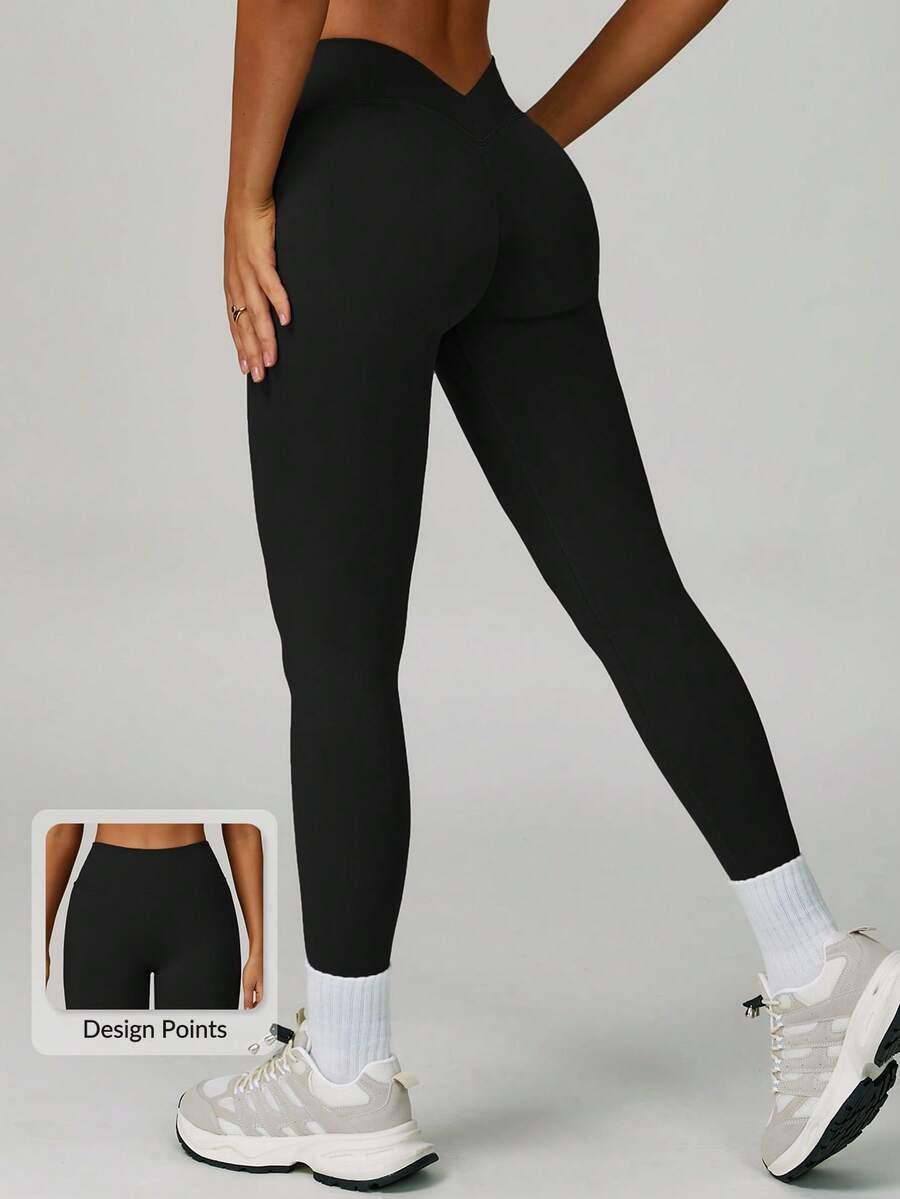 czarne legginsy sportowe