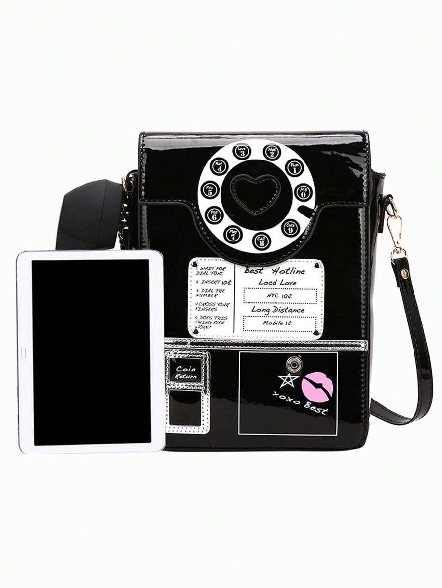 czarna torebka telefon