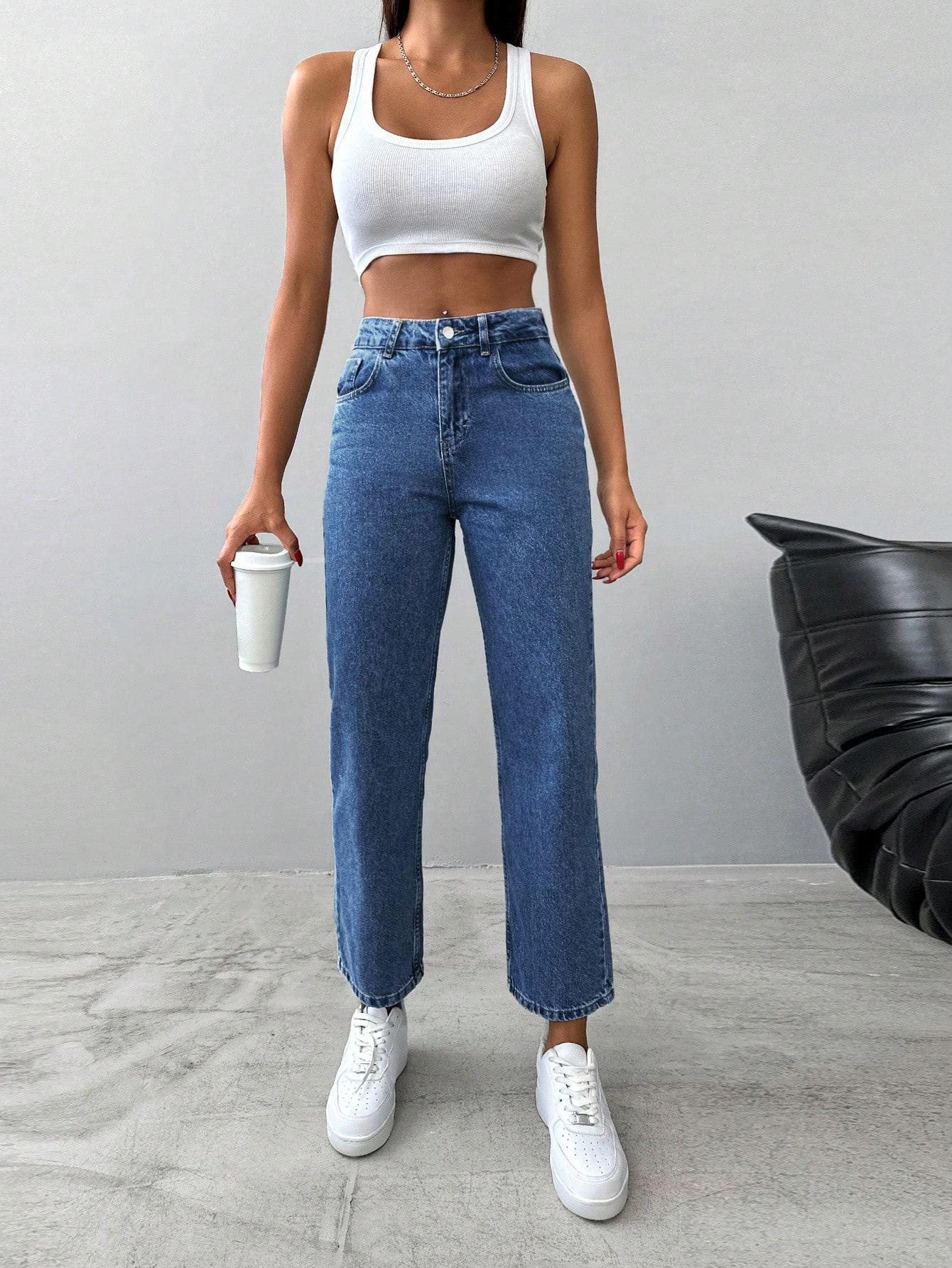 NIEBIESKIE SPODNIE JEANS 