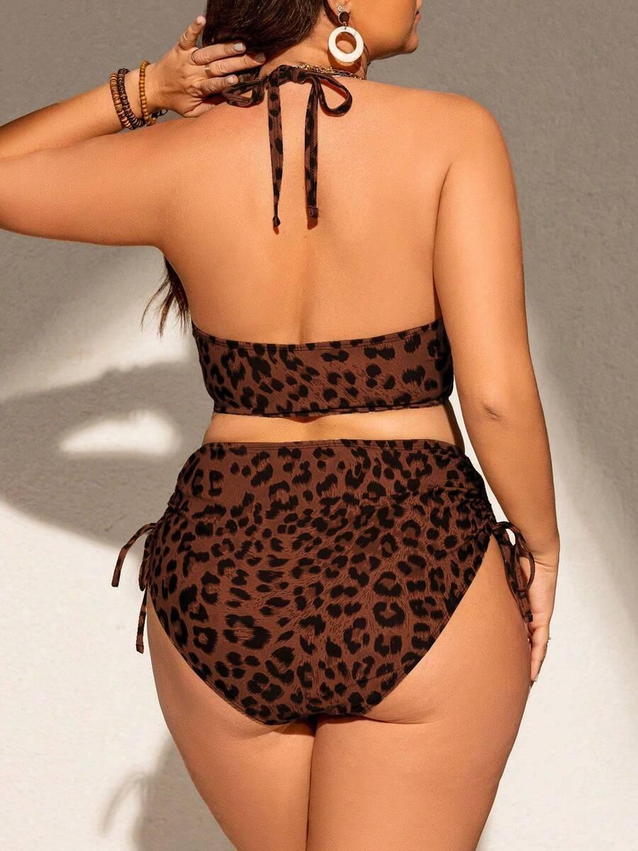DWUCZĘŚCIOWY STRÓJ KĄPIELOWY animal print